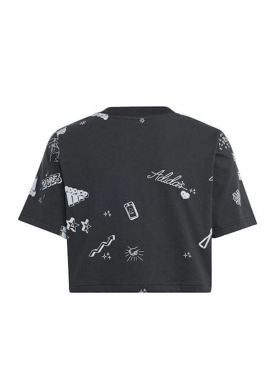 adidas Crop Top Μαύρο