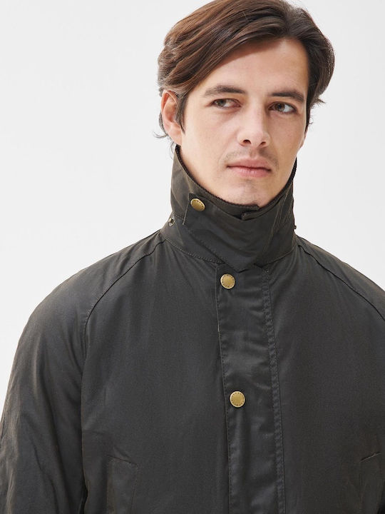 Ashby Wax Winter Jacke Khaki