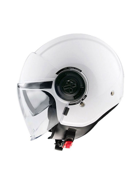 MT Viale SV White Gloss Κράνος Μηχανής Jet ECE 22.06 1150gr με Sunvisor