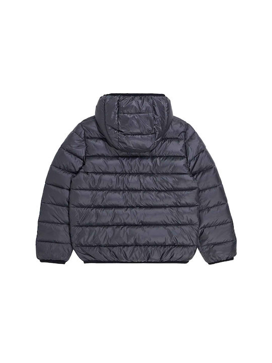 Champion Kinderjacke Kurz mit Kapuze Marineblau