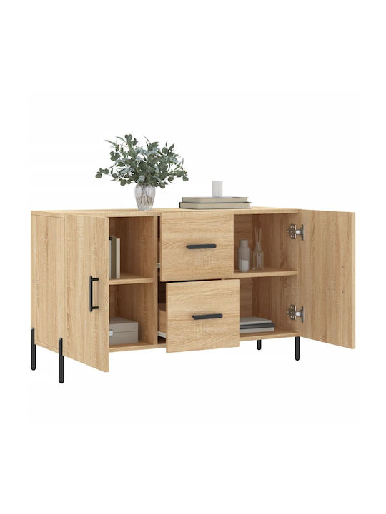 Sideboard Wooden with Drawers Sonoma Oak 100x36x60cm