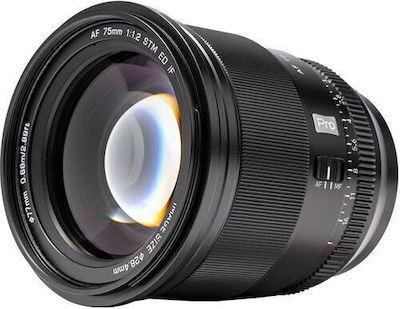 Viltrox Кроп Камерен Обектив 75mm f/1.2 AF Телефото за Никон З Монтаж Черен