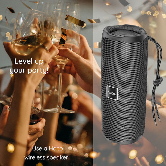 Hoco Ηχείο Bluetooth 10W με Ραδιόφωνο και Διάρκεια Μπαταρίας έως 3 ώρες Μαύρο HC16