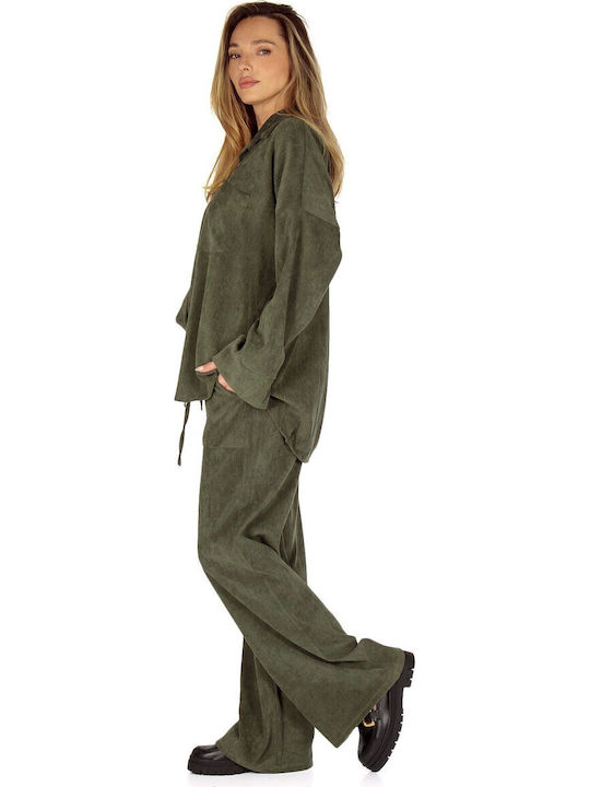 Women's Khaki Set with Pants