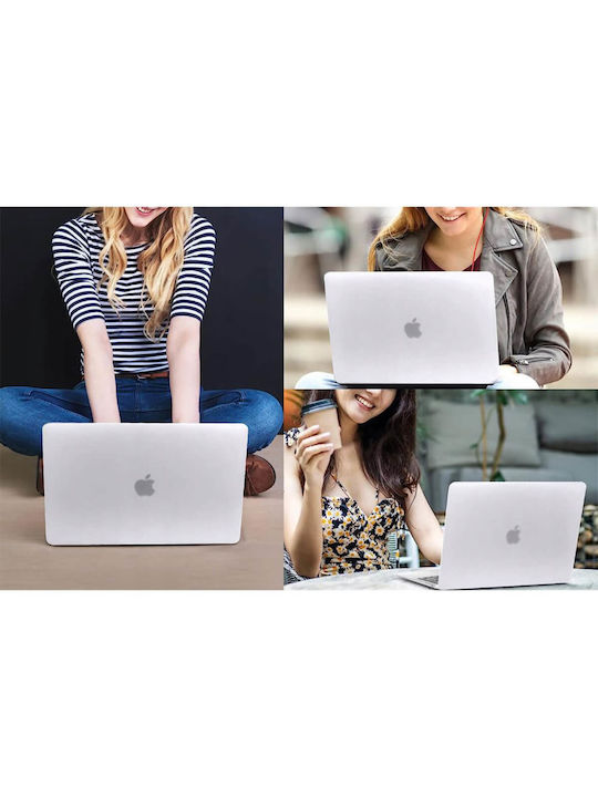 Tech Protect Smartshell Macbook Air 15 M2-m5 2023-2026 Matte Transparent Case