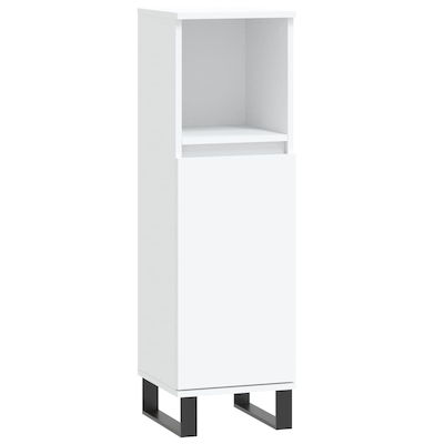 vidaXL Cabinet de baie fără chiuvetă L30xl30xH100cm Alb