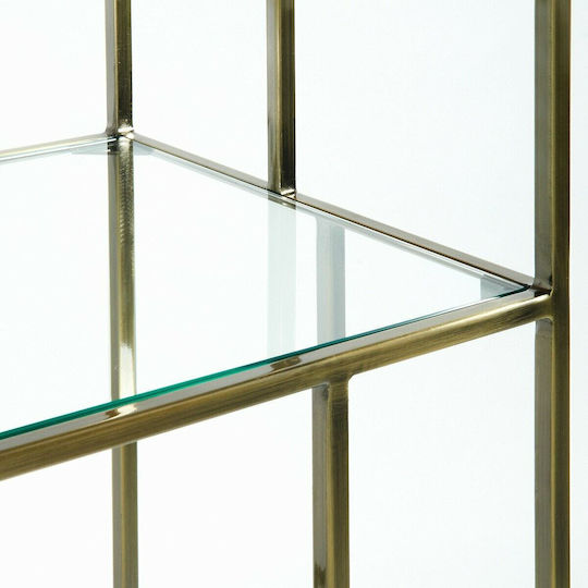 Parallel Gold Bookcase 50x30x180cm