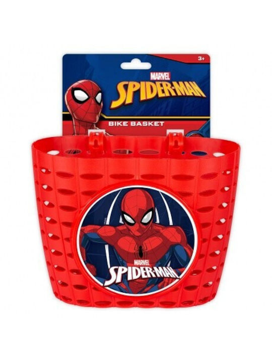 Seven Disney Spiderman Bicycle Basket Red 93-9231