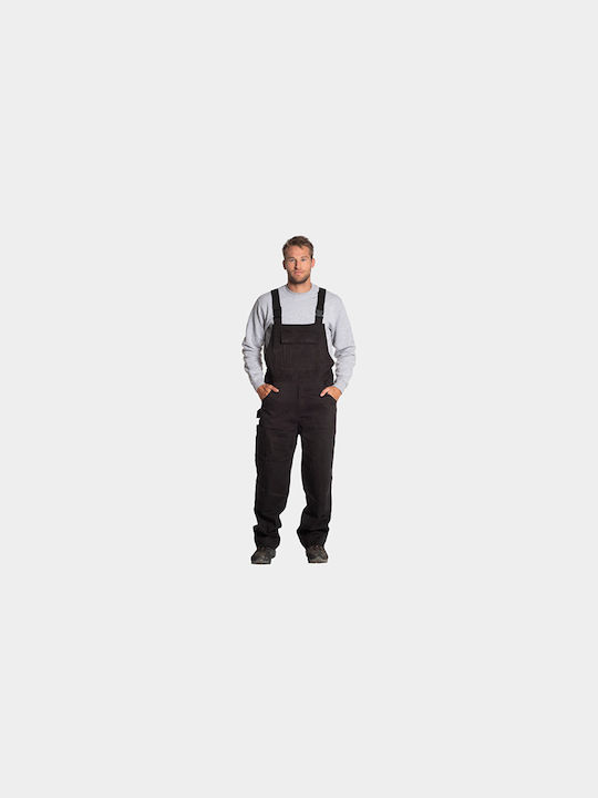 Herock Ovius Work Coveralls Dungarees Black