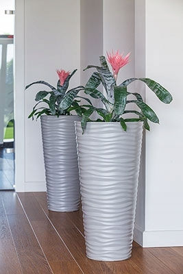 Form Plastic Dunes Slim Γλάστρα Πλαστική Anthracite 39.5x39.5x79.5εκ.