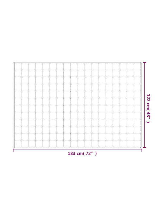 vidaXL Κουβέρτα Βαρύτητας Καναπέ 122x183εκ. Μπεζ 3154865