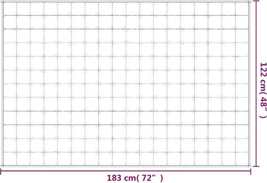 vidaXL Schwerkraftdecke Für Couch 122x183cm Beige