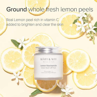 Mary & May Lemon Niacinamide Mască de Față pentru Strălucire cu Argilă 1buc 125gr