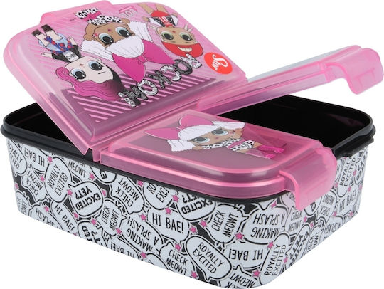 Stor Plastic Kids' Food Container Pink x x 5.5cm