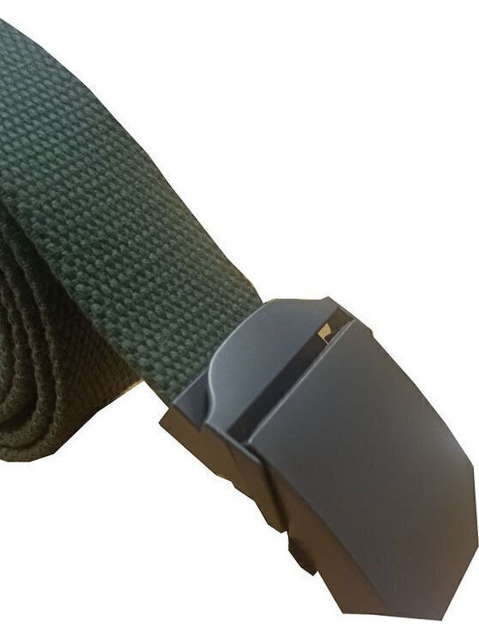 Herren Gürtel Stoff Gürtel aus Gewebe Khaki