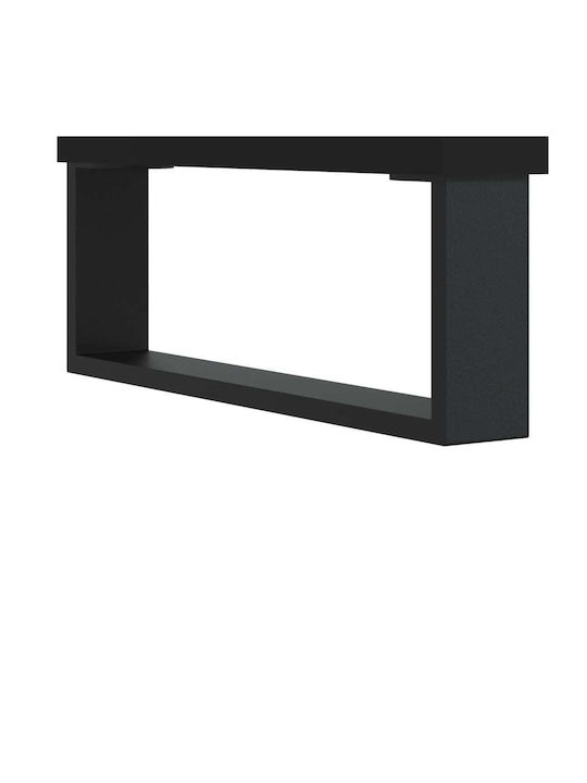 Bufet cu Sertare Negru 100x36x60cm