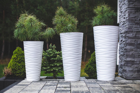 Form Plastic Sahara Dunes Slim Topf Kunststoff 29.5x29.5x56.5cm.
