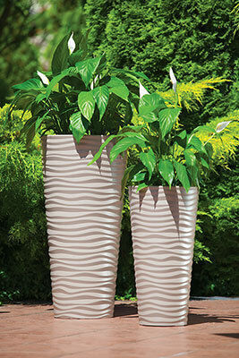 Form Plastic Sahara Dunes Slim Topf Kunststoff 29.5x29.5x56.5cm.