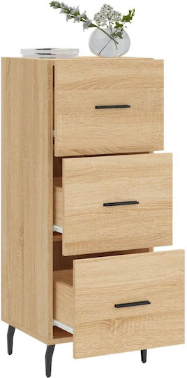 Wooden Office Drawer Sonoma 34.5x34x90cm