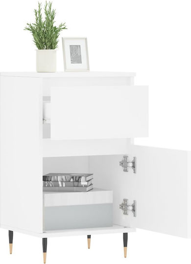 Συρταριέρα Γραφείου Ξύλινη Λευκό 40x35x70cm