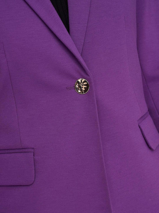 Only Women's Blazer Purple
