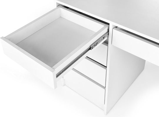 Masă de machiaj Hollywood XL Albă cu Oglindă 120x50x140buc