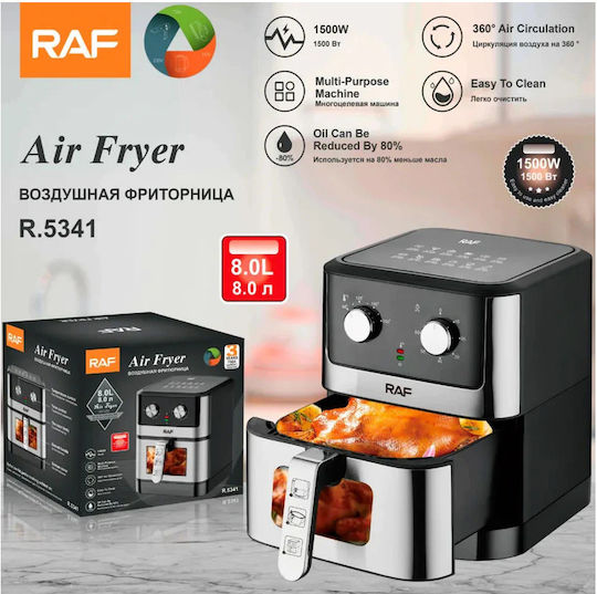 Raf R5341 Heißluftfritteuse 8Es Schwarz