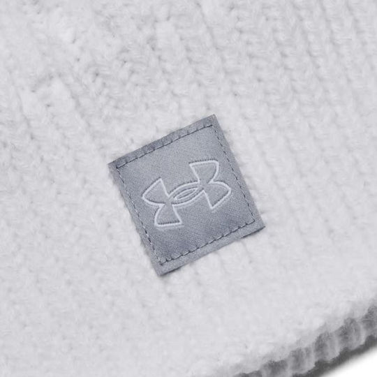 Halftime Beanie Unisex Σκούφος Πλεκτός σε Λευκό χρώμα