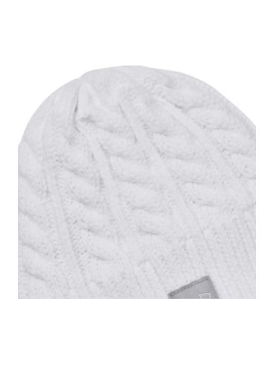 Halftime Beanie Unisex Σκούφος Πλεκτός σε Λευκό χρώμα