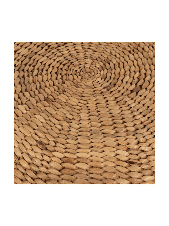Stool For Living Room Wicker Beige 62x62x32cm