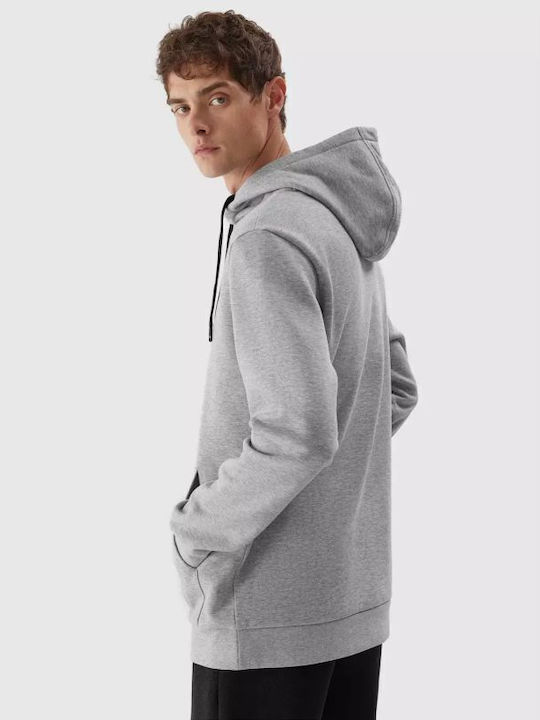 4F Men's Sweatshirt with Hood Gray