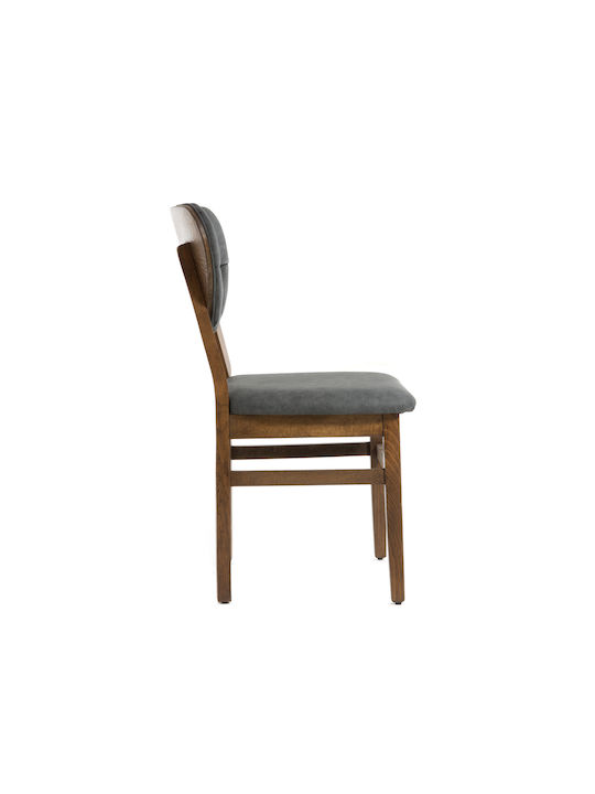 Dining Room Wooden Chair Gray 47x45x90cm