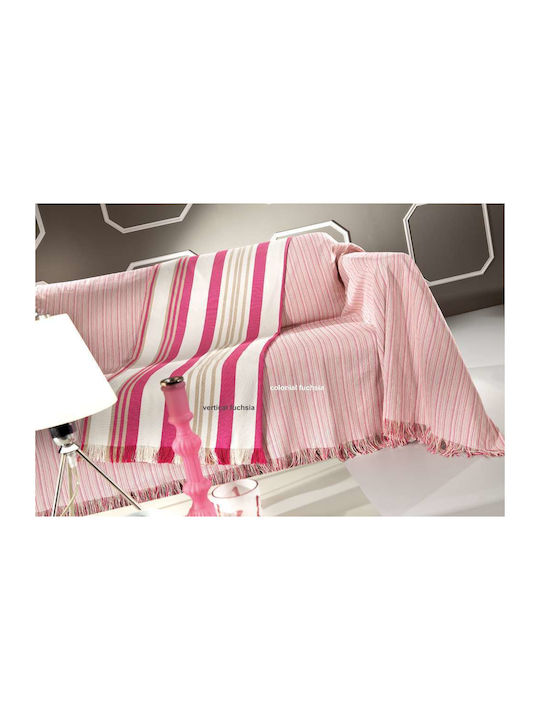 Guy Laroche Colonial Überwürfe Set 2 Stück Fuchsia