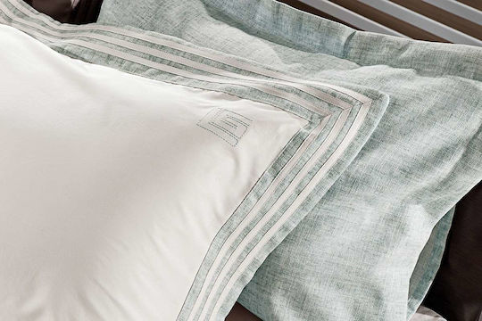 Guy Laroche Linen Kissenbezug-Set Oxford Ocean 50x70cm.