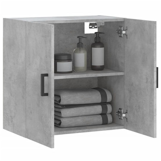 vidaXL Bathroom Cabinet L60xW31xH60cm Gray