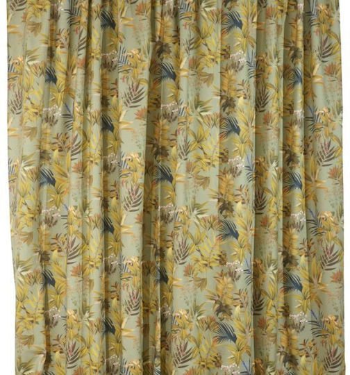 Anna Riska Κουρτίνα με Τρέσα Allesia 5 Green 140x270εκ.