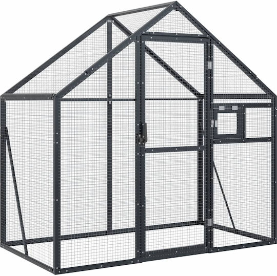 vidaXL Metallic Bird Cage 179cmx100cmx185cm