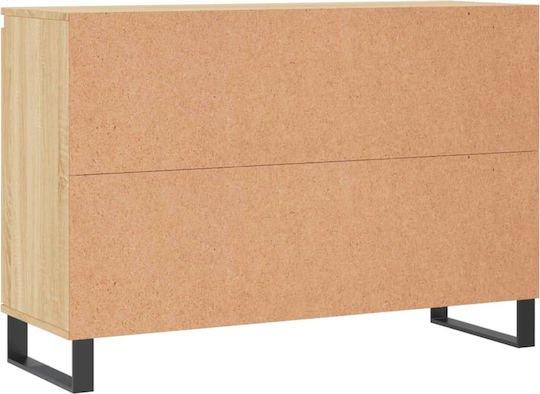 Sideboard made of Wood & Metal Sonoma Oak 104x35x70cm