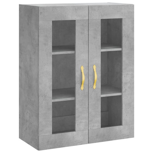 vidaXL Bathroom Cabinet L69.5xW34xH90cm Gray