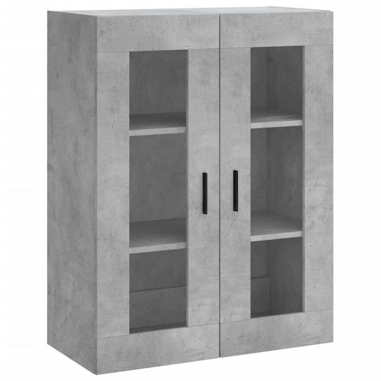 vidaXL Cabinet de baie L69.5xA34xÎ90cm Gri