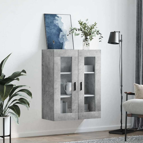 vidaXL Cabinet de baie L69.5xA34xÎ90cm Gri