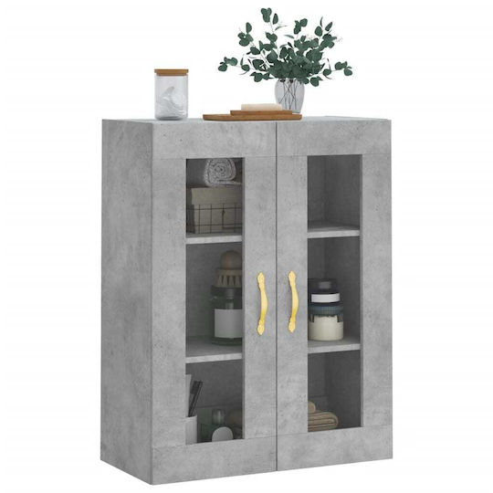 vidaXL Bathroom Cabinet L69.5xW34xH90cm Gray