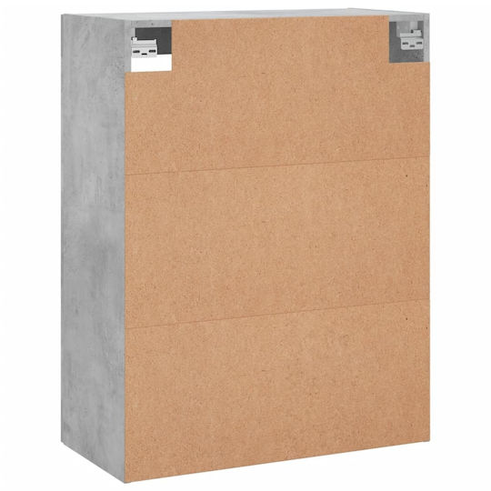 vidaXL Cabinet de baie L69.5xA34xÎ90cm Gri