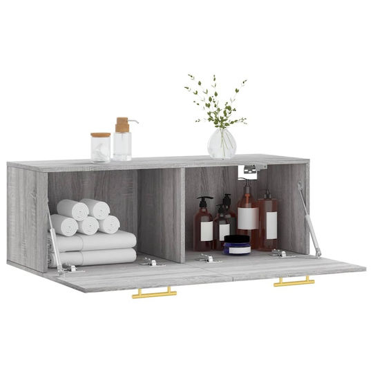 vidaXL Cabinet de baie L100xA36.5xÎ35cm Sonoma