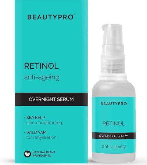 Beauty Pro 1% Overnight Serum Gesicht mit Retinol für Strahlkraft & Nahrung 30ml
