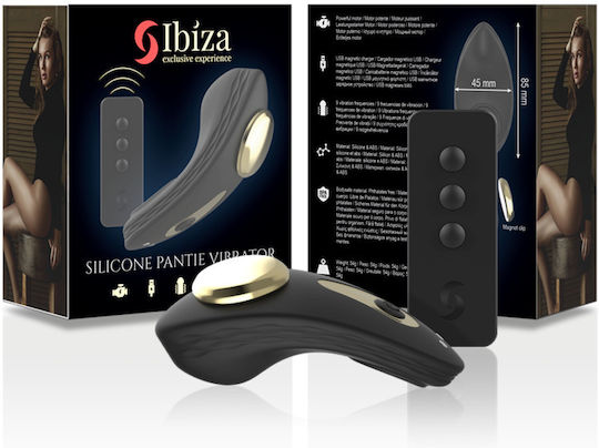 Ibiza Vibrator Κλειτοριδικός Δονητής με Απομακρυσμένο Έλεγχο Μαύρος