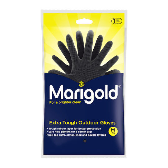 Vileda Oven Gloves Marigold Latex Medium Black 1pcs