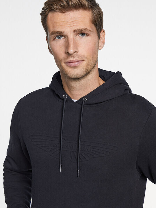 Hackett Herren Sweatshirt mit Kapuze Schwarz