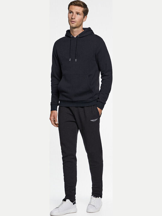 Sweatshirt mit Kapuze Schwarz