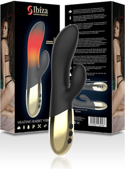 Ibiza Heating Δονητής Rabbit Μαύρος